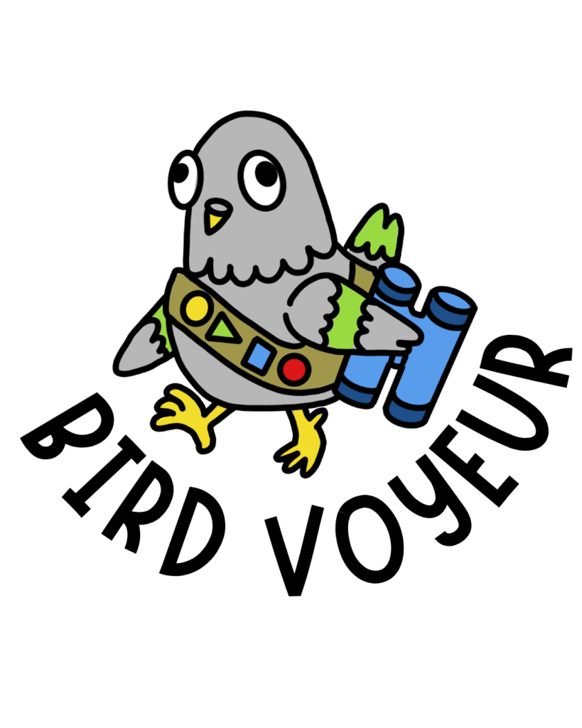 Bird Voyeur - Embroidered Garbadge