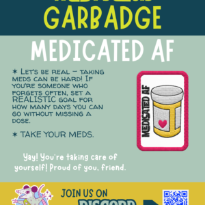 Medicated AF - Embroidered Garbadge - Image 3