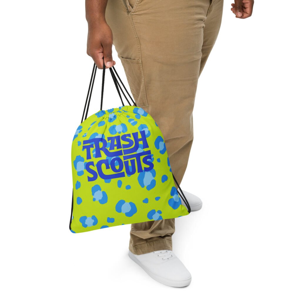 Trash Scouts - Neon Leopard - Drawstring bag
