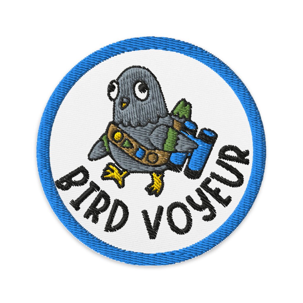 Bird Voyeur - Embroidered Garbadge