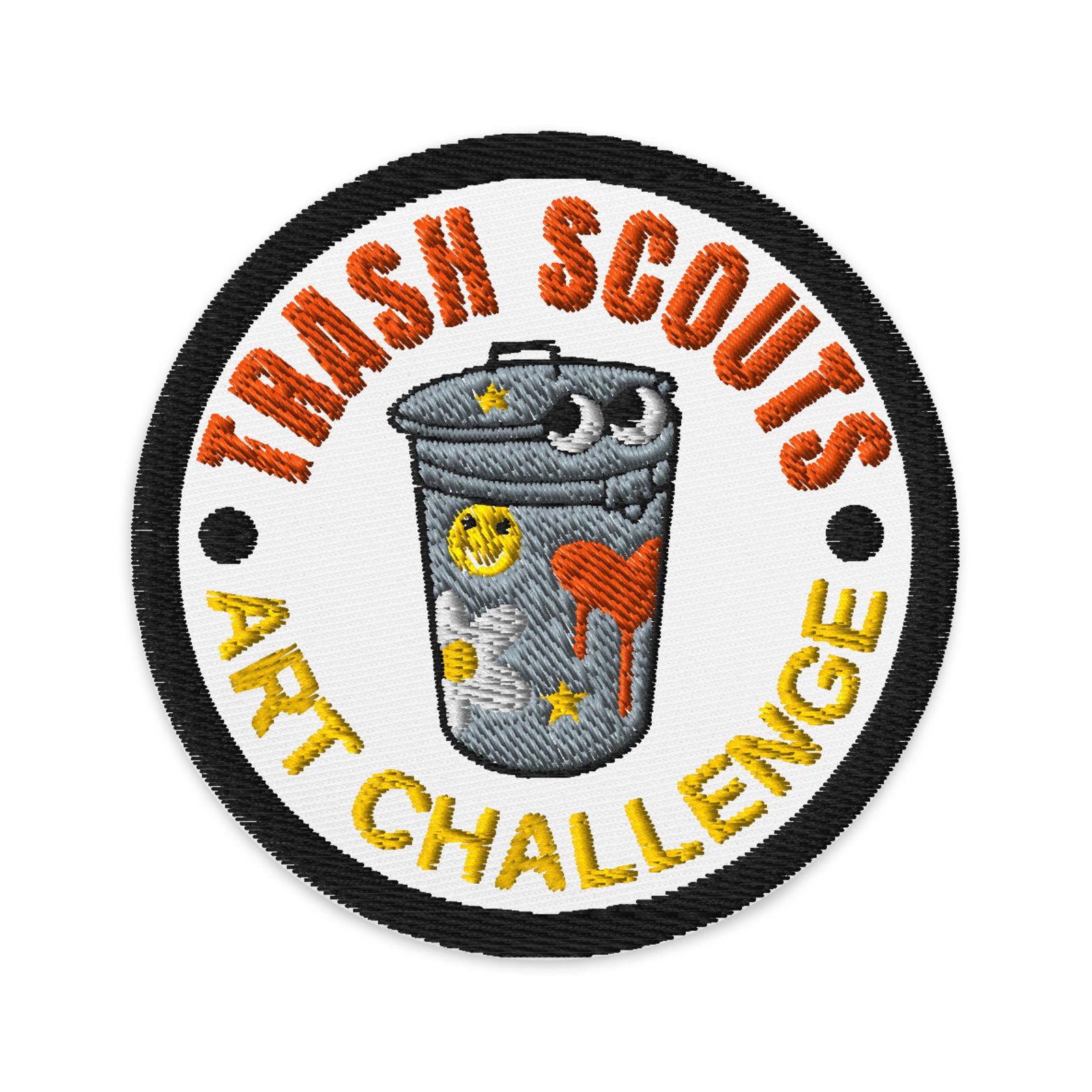 Trash Scouts Art Challenge - Embroidered Garbadge - Image 1