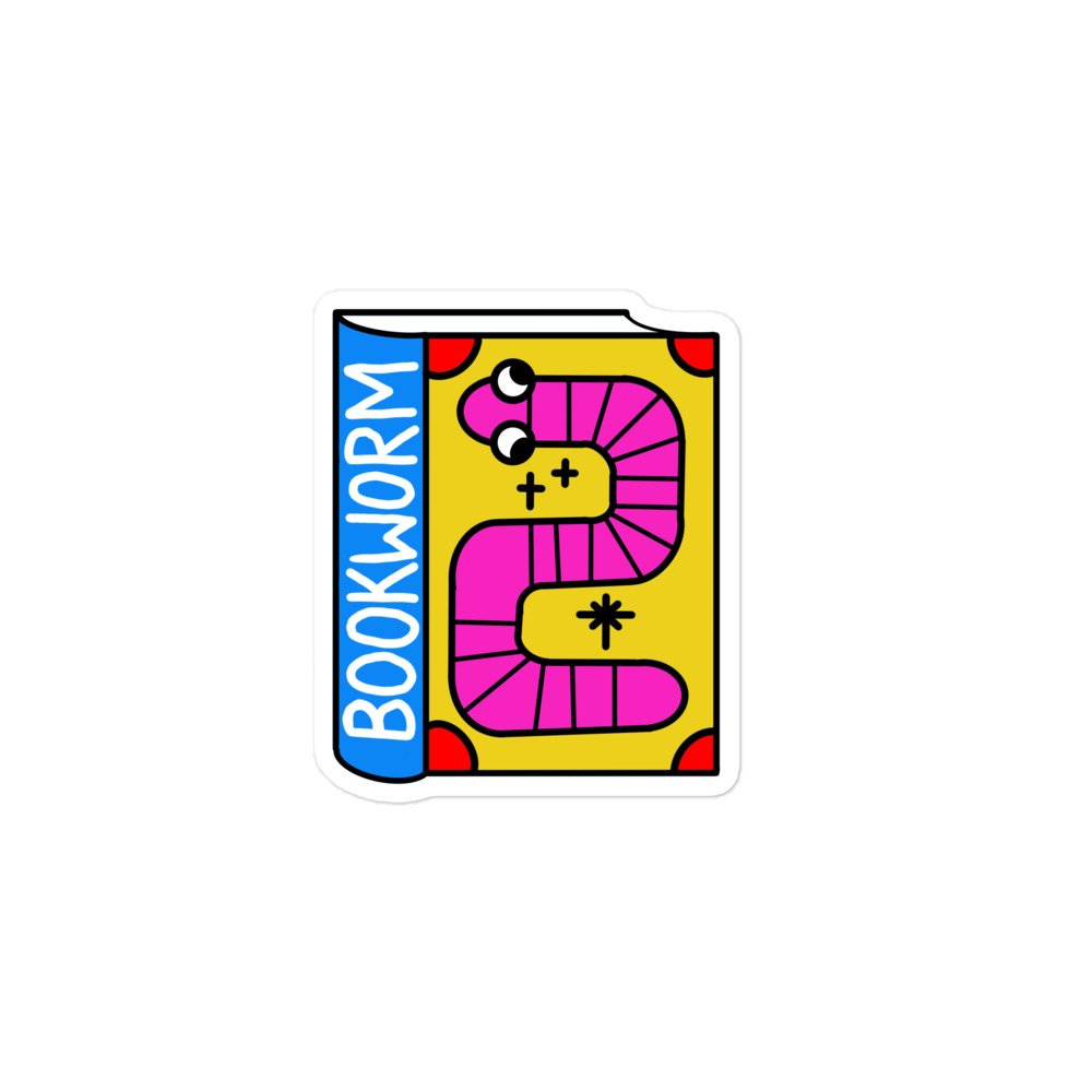 Bookworm - Garbadge - Sticker