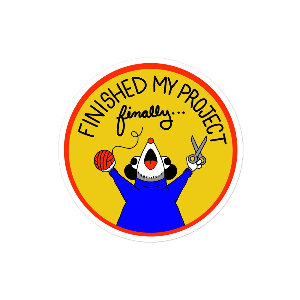 Finished a Project (Finally) - Garbadge - Sticker