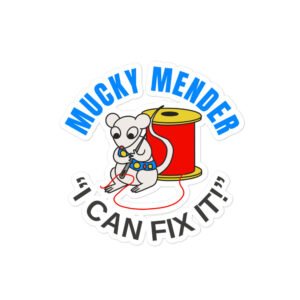 Mucky Mender - Garbadge - Sticker - Image 2