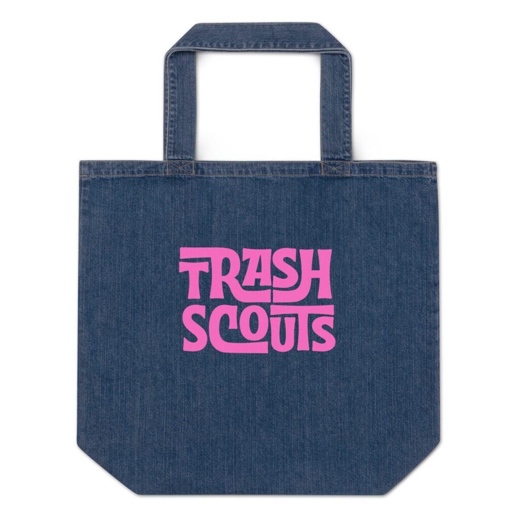 TRASH SCOUTS - Organic denim tote bag